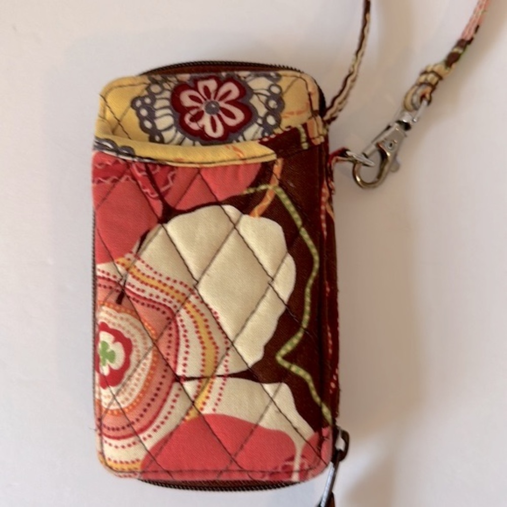 Vera Bradley Buttercup All in One Wristlet Zipper Wallet with ID Slot Floral - Picture 3 of 5